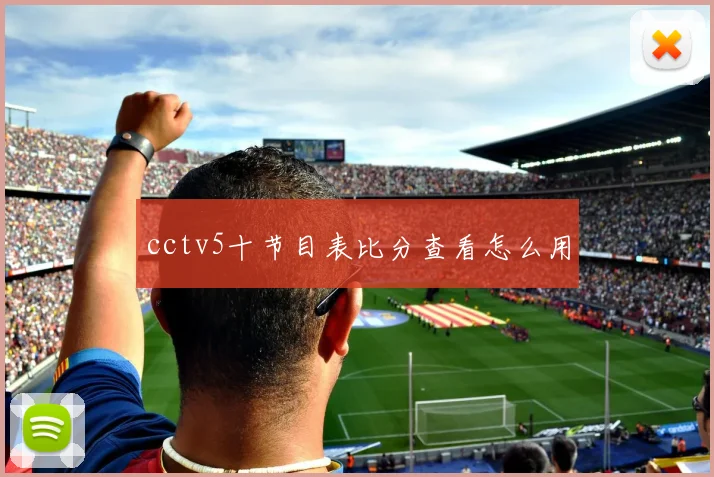 cctv5十节目表比分查看怎么用
